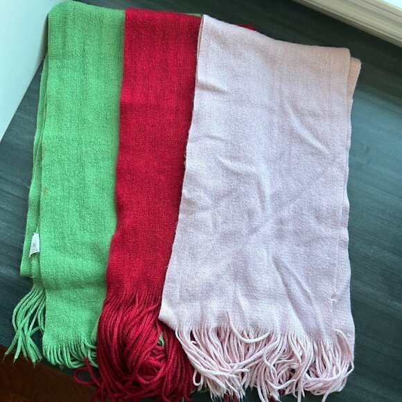 LOFT Accessories - Green Red & Pink Women's Scarves GUC